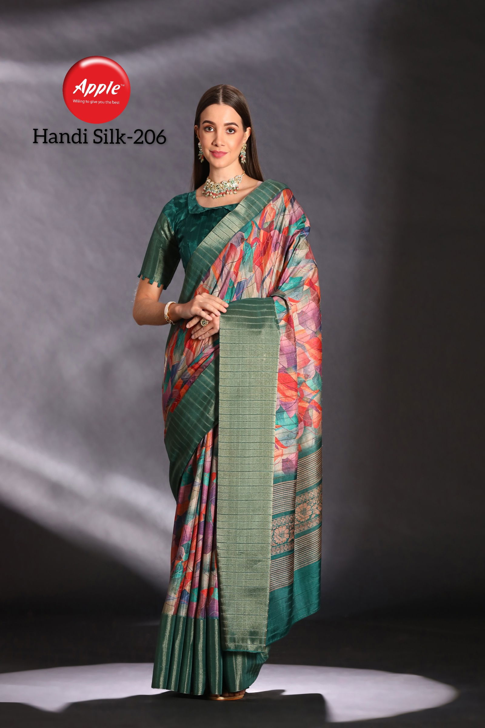 Handi Silk Vol 2 By Apple Digital Printed Silk Sarees Wholesale Clothing Suppliers In India
